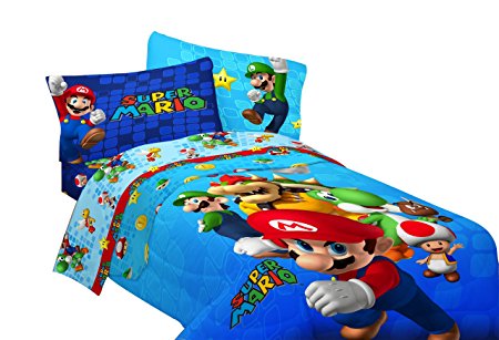 Nintendo Super Mario Fresh Look Sheet Set, Full