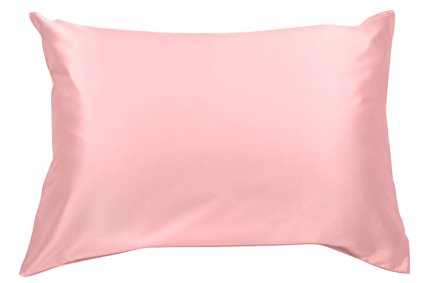 100% Silk Pillowcase for Hair Luxury 25 Momme Mulberry Silk, Charmeuse Silk on Both Sides -Gift Wrapped (Queen, Vintage Pink)