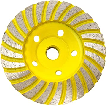 Stadea CWD101H 4" Diamond Cup Wheel - Turbo - Series Standard C - 5/8"11 T - Yellow