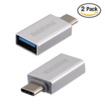 USB C Adapter, Joyshare Hi-speed USB-C to USB-A 3.0 Adapter for USB Type-C Devices- Silver- Pack of 2
