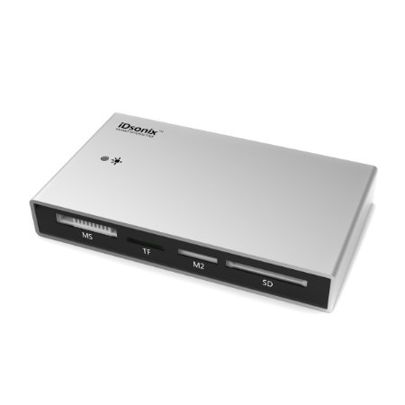iDsonix USB 3.0 Aluminum Multi-in-1 Flash Memory Card Reader with 6-Slots