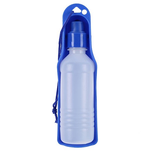 Norbi 250ML Portable Pet Travel Water Bowl Bottle Dispenser Feeder Drinking Fountain