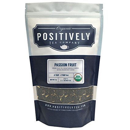 Organic Passion Fruit Black Tea, Loose Leaf Bag, Positively Tea LLC. (1 lb.)