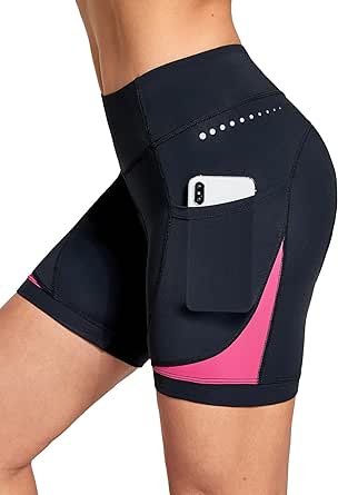 BALEAF 4D Padded Bike Shorts Women Cycling Underwear Gel Padding Pockets