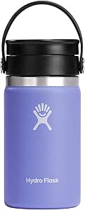 Hydro Flask Stainless Steel Wide Mouth Bottle with Flex Sip Lid and Double-Wall Vacuum Insulation for Coffee, Tea and Drinks