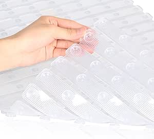 Bathtub Mat Non Slip - Sheepping Shower Mat Machine Washable Anti Slip Bath Mat for Tub, Quick Drain Tub Mat with Suction Cups for Bathroom (Clear)