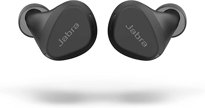 Jabra Elite 4 Active in-Ear Bluetooth Earbuds – True Wireless Earbuds with Secure Active Fit, 4 Built-in Microphones, Active Noise Cancellation and Adjustable HearThrough Technology – Black