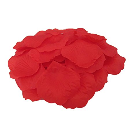 JUYO VONSAN® Artificial Rose Petals Wedding Flowers Favors 500PCS (Red)