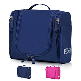 Hanging Toiletry Bag Travel Cosmetic Kit - Large Essentials Organizer - Sturdy Hook Makeup bag - Heavy Duty Waterproof for Men and Womens