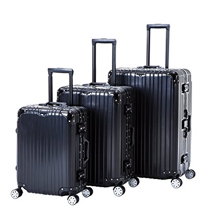 ORKAN Hardshell Luggage with wheels Light weight Suitcase set/Aluminum Frame design/TSA lock/4 colors