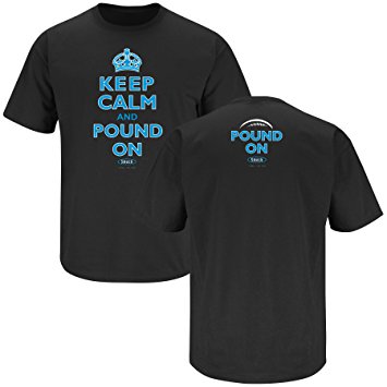 Carolina Panthers Fans. Keep Calm and Pound On Black T-Shirt (S-5X)