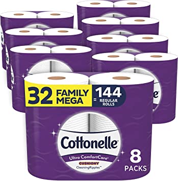 Cottonelle Ultra ComfortCare Soft Toilet Paper 32 Family Mega Rolls