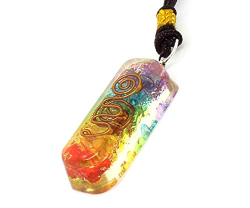 Enegry Generator Orgone Chakra Pipe Necklace for Healing Chakra Love Booster EMF Negative Entities Protection Overcome Stress