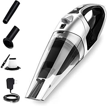 VacLife Handheld Vacuum, Lithium Ion Cordless Hand Vacuum, Model: H-106, Silver (VL106)