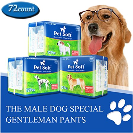 Pet Soft Disposable Male Wrap Dog Diaper