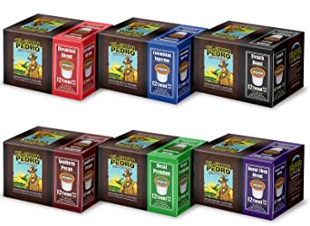 Cafe Don Pedro - 72 ct. Assortment Pack Arabica Low Acid Coffee Pods