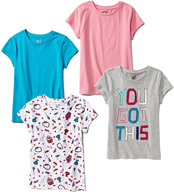 Amazon Brand - Spotted Zebra Girls' Short-Sleeve T-Shirts