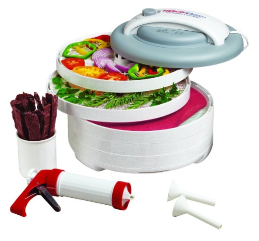 Nesco American Harvest FD-61WHC Snackmaster Express Food Dehydrator All-In-One Kit with Jerky Gun