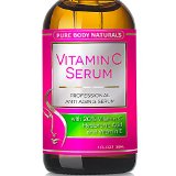 Pure Body Naturals - THE BEST ORGANIC Vitamin C Serum for Face 20 Vitamin C  E  Hyaluronic Acid Serum 1 Anti Aging Serum Moisturizer with Natural Ingredients Organic Aloe  Amino Blend Professional Anti Wrinkle Serum and Facial Skin Care Shown to Boost Collagen Repairs Sun Damage Dark Circles Fades Sun and Age Spots and Reduces Fine Lines Leaves Firm Radiant Beautiful Youthful and Glowing Skin 1 Ounce