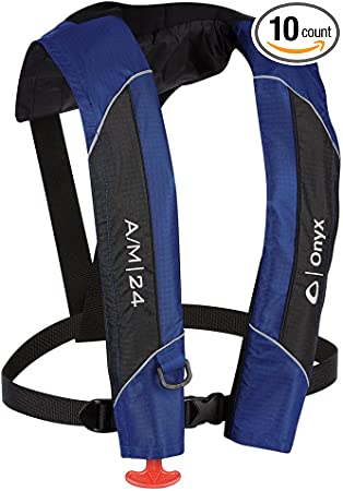 Onyx A/M-24 Automatic/Manual Inflatable PFD Life Jacket - Blue10