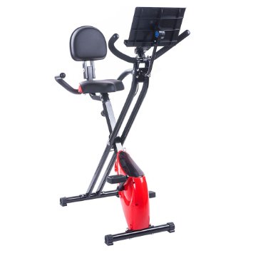 BTM Folding Magnetic Exercise Bike X-Bike F-Bike Fitness Cardio Workout Weight Loss Machine with IPAD hold