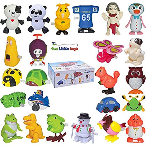 Fun Little Toys 25 Pieces Wind Up Toys for Children Parties Gifts Kids Birthdays