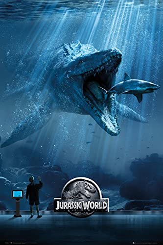 Jurassic World - Movie Poster/Print (Mosasaurus - Regular Style) (Size: 24 inches x 36 inches)