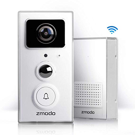 Zmodo Greet Universal Smart Video Doorbell/Door Chime with 1080p Full HD WiFi Night Vision Camera