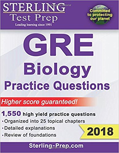 Sterling Test Prep GRE Biology Practice Questions: High Yield GRE Biology Questions with Detailed Explanations