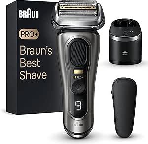 Braun Series 9 PRO  9565cc, Rasoir Électrique Pour Homme, 5 Éléments De Rasage, Tondeuse De Précision Intégrée, Station SmartCare, Étanche, 60 Min D'autonomie, Fabriqué En Allemagne, Graphite