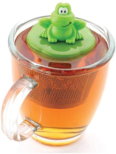 Joie FBA_567590 Ribbit Frog Floating Stainless Steel Loose Leaf Tea Cup Infuser