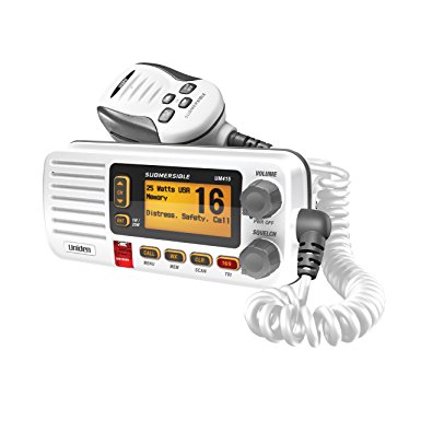 Uniden UM415 Fixed Mount Class D VHF Marine Radio - White