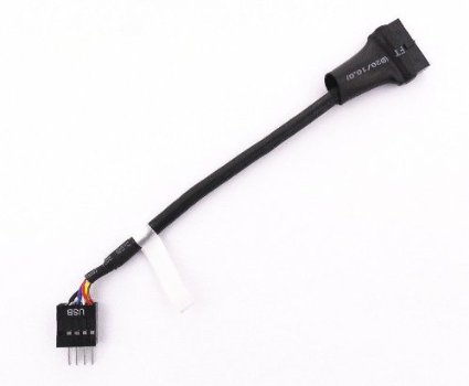 USB 20 9Pin header male to Motherboard USB 30 20pin Housing Female cable 10cm
