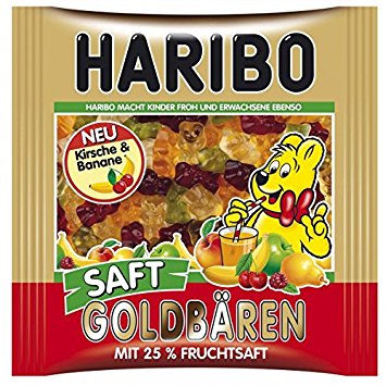 Haribo Juicy Gold Bears 450g/15.87-Ounce in resealable bag