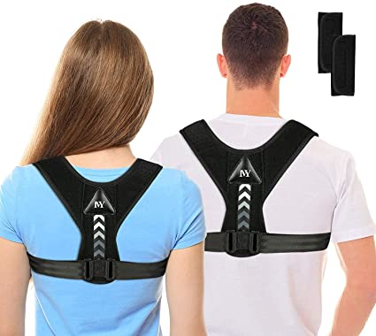 Posture Corrector Upper Back Brace Neck Shoulder Back Support Brace Pain Relief Belt For Women Men Braces Spine Straightener Breathable Full Adjustable