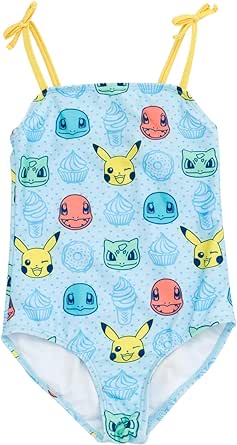 Pokemon Squirtle Charmander Pikachu Bathing Suit Little Kids and Adult