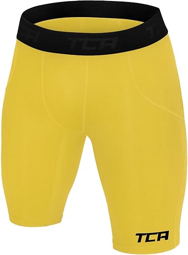 TCA Men's and Boy's SuperThermal Compression Base Layer Thermal Under Shorts