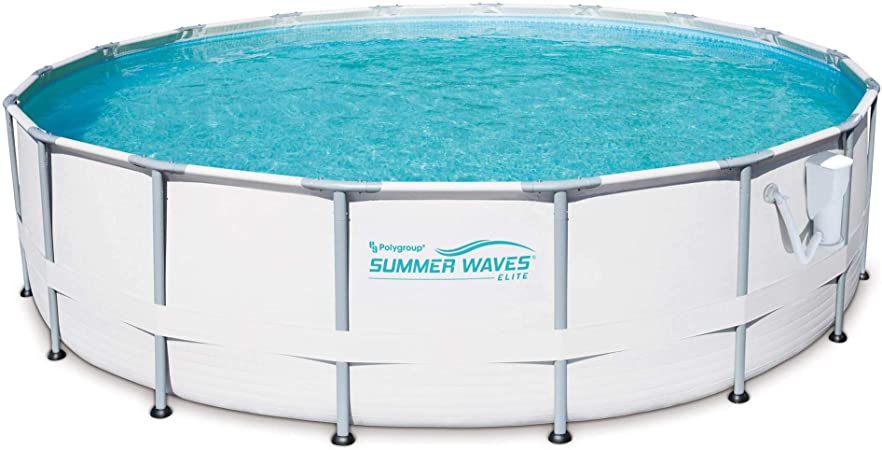 Summer Waves 16ft x 48in Elite Metal Frame Above Ground Pool Set w/ Filter Pump