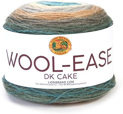 Lion Brand Yarn 622-602 Wool-Ease DK Cakes Yarn, One Size, Lakeside
