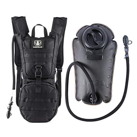 Barbarians Tactical Hydration Pack Water Backpack with 3L Bladder, Lightweight Military Molle Backpack