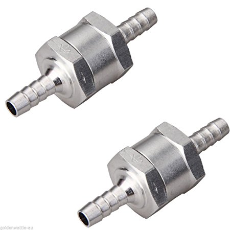 Air Fuel Oil Check Valve - TOOGOO(R)2pcs 6MM Non-Return One Way 1/4 Inch Air Fuel Oil Check Valve Diesel Gas