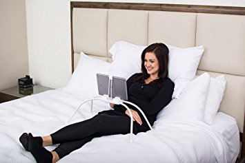 Tablift Tablet Stand (in White) for the Bed, Sofa, or Any Uneven Surface