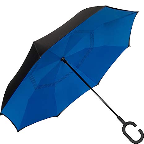 ShedRain UnbelievaBrella Reversible Stick Umbrella (Ocean)