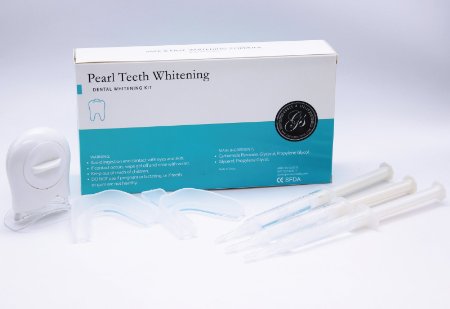 BEST RATED Teeth Whitening Kit 9733 3 Gel Syringes 1 LED Accelerator Light 2 Trays Top and Bottom 9733 Professional Dentist Grade 16 Hydrogen and 44 Carbamide Peroxide 9733 Safe and Fast Results lab tested X2