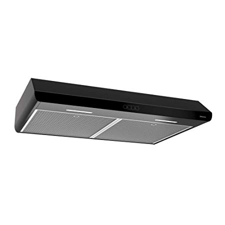 Broan BKDB136BL Sahale Black Range Hood, 36-Inch