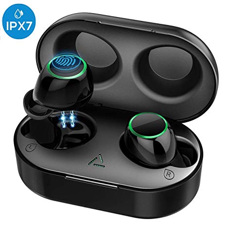 Mpow True Wireless Earbuds [Touch Control], 21H Playtime V5.0 Bluetooth Earbuds IPX7 Waterproof True Wireless Headphones with Microphone Stereo Sound In-ear Earphones Noise Isolation Easy Pairing