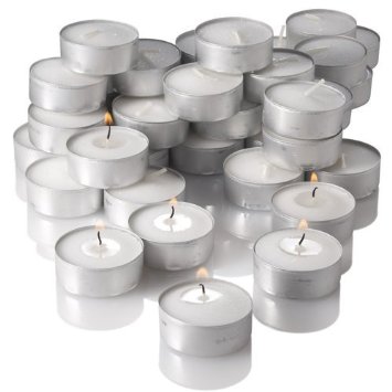Richland Unscented Tealight Candles White Set of 125