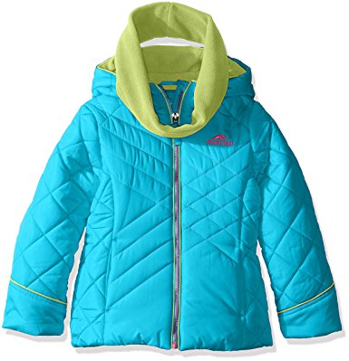 Pacific Trail Girls' Puffer Jacket with Neck Warmer