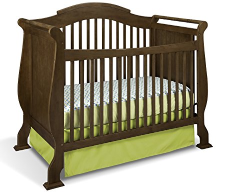 Stork Craft Valentia Convertible Crib, Dove Brown