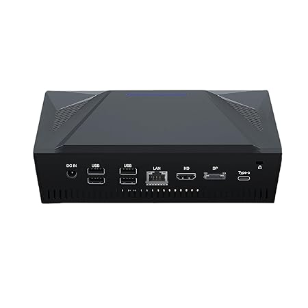 SkullSaints Fusion Mini PC: AMD Ryzen 5 5625U, 14 Ports, Type C, DP, HDMI, 3 Display, WiFi 6E, 16GB DDR4, 500GB M.2, Genuine Windows 11 Pro